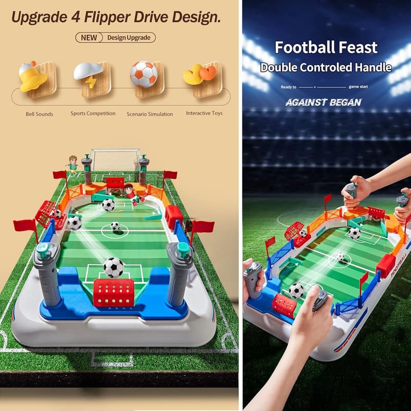 Indoor Mini Foosball Table Game - Birthday Gift for Kids
