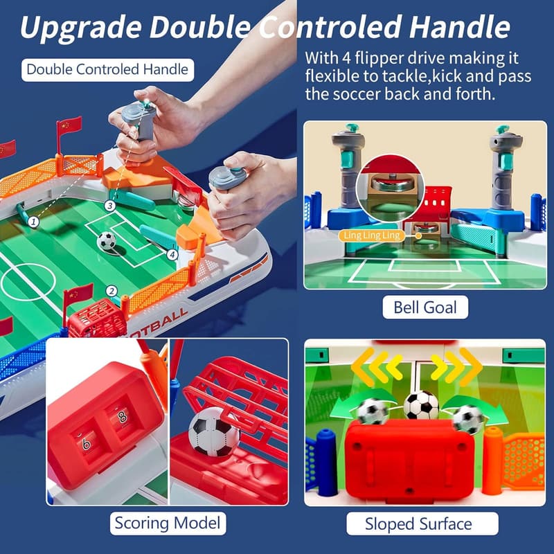 Indoor Mini Foosball Table Game - Birthday Gift for Kids