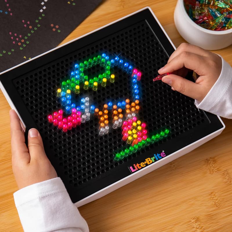 Lite Brite Classic Retro Toy - Educational Art for Kids 4+