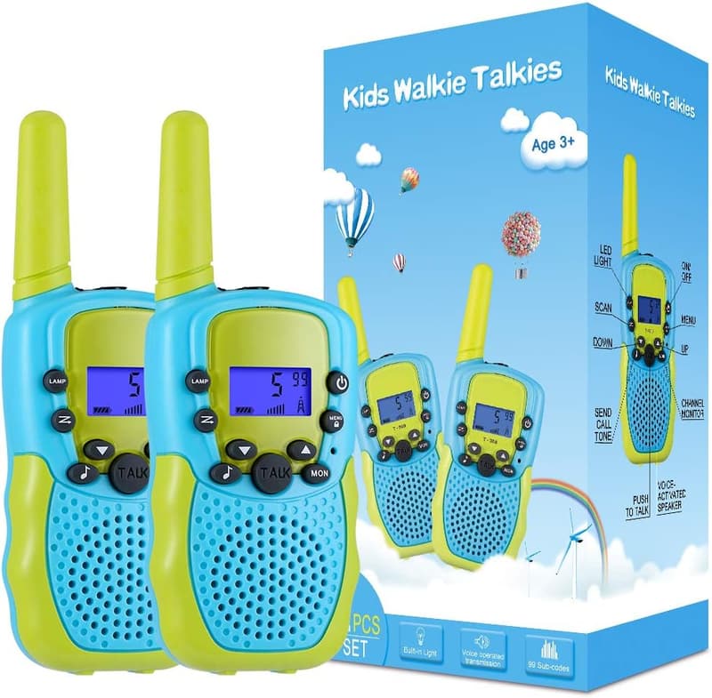 Easter Basket Walkie Talkies for Kids - 22 Channels, 3 Miles Range