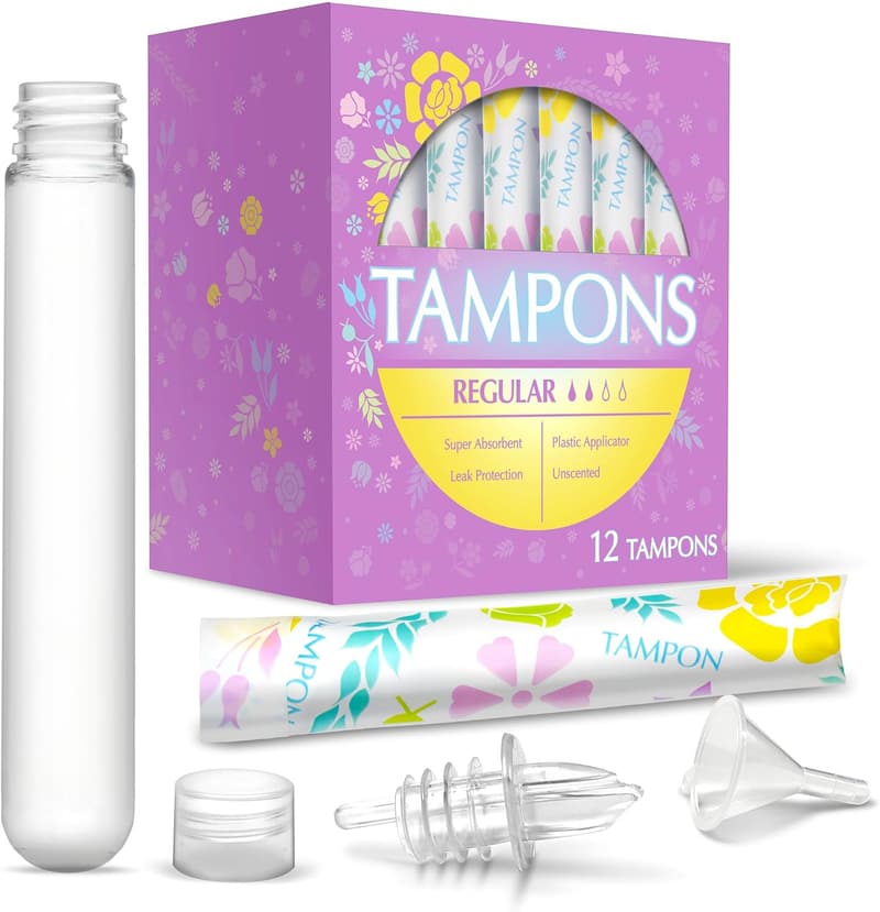 Hidden Alcohol Travel Flasks for Women - 12 Pack
