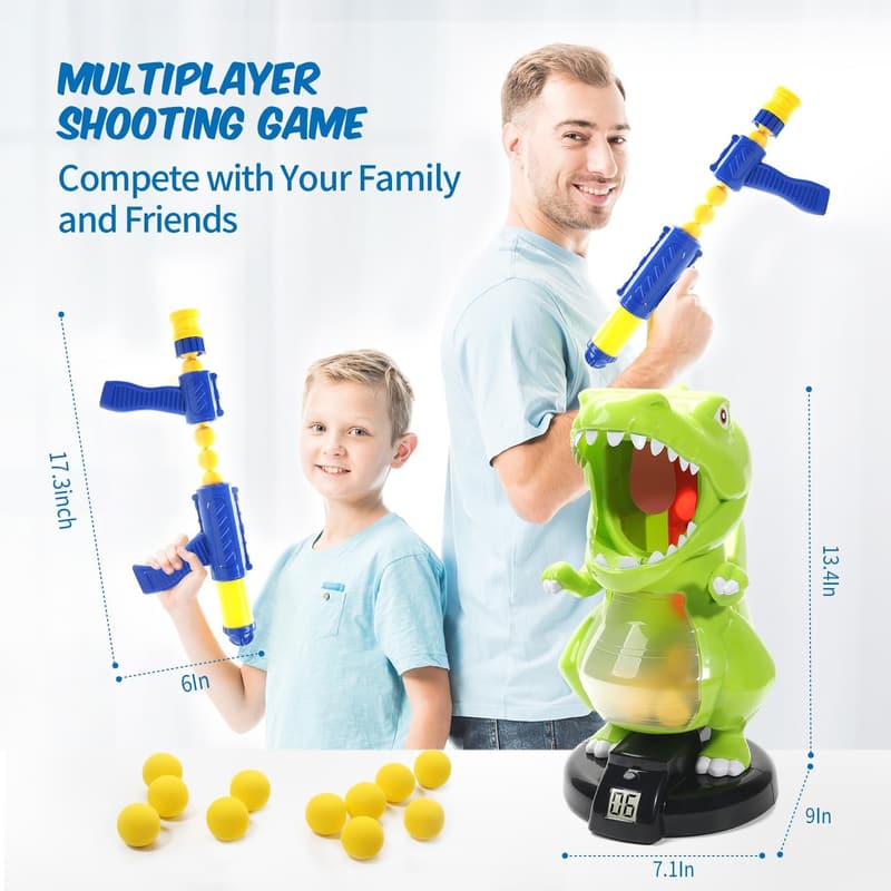 Dinosaur Shooting Target Game with LCD Score for Boys