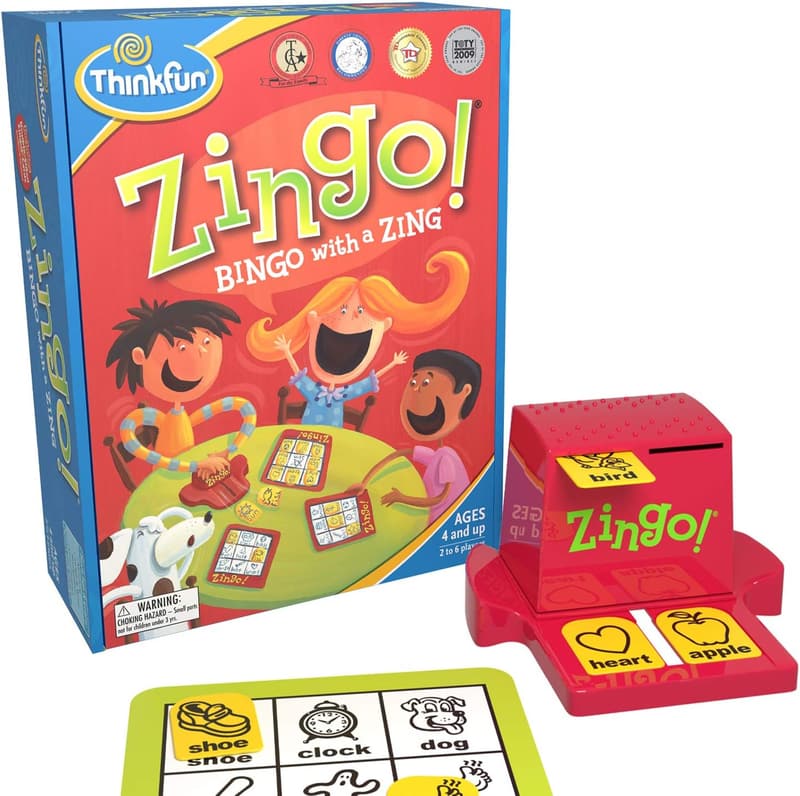 Zingo Bingo Preschool Game for Early Readers Age 4+