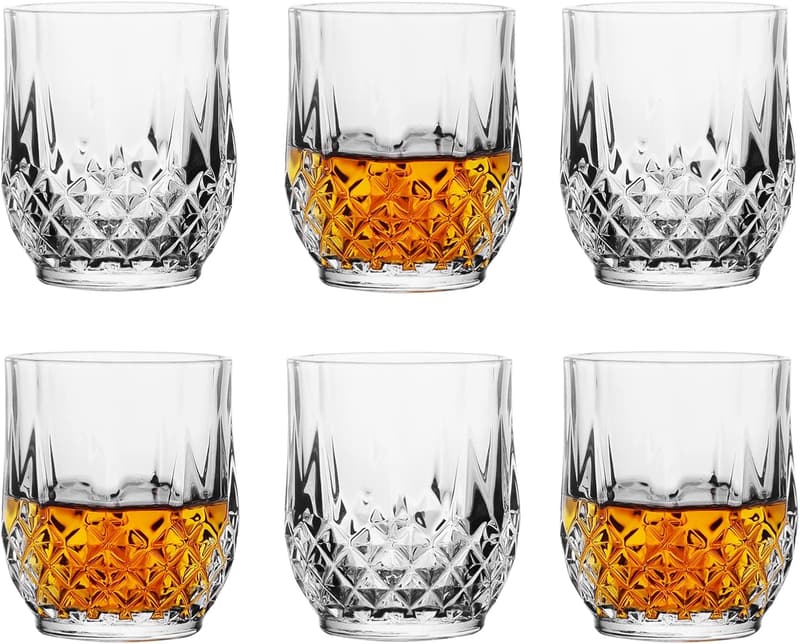 6-Pack 3oz Clear Shot Glasses Set for Tasting