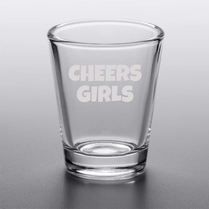 Personalized Sandblast Etched Shot Glasses - 2 oz Mugs