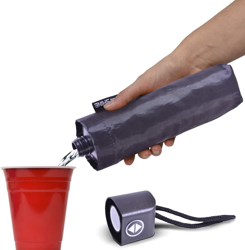 Hidden Alcohol Travel Flasks - GoPong Umbrella Flask 2 Pack