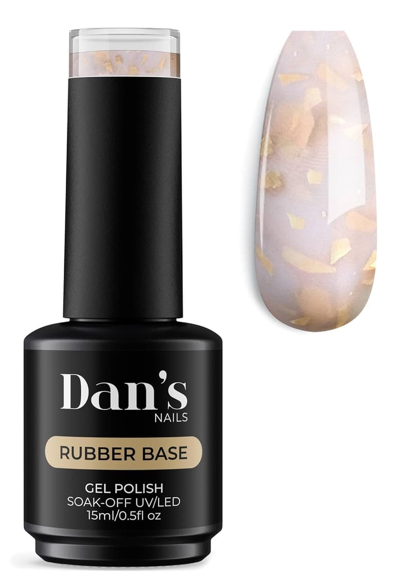 Professional Milky White Gel Coat with Gold Glitter Flakes