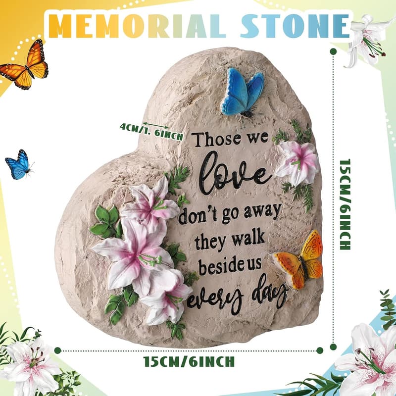 Memorial Garden Stone Sympathy Gift for Loss of Loved One