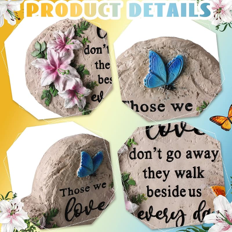 Memorial Garden Stone Sympathy Gift for Loss of Loved One