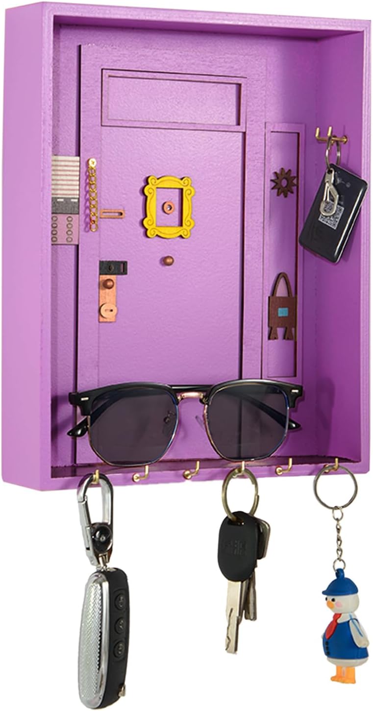Handmade Purple Key Holder - Friends TV Show Gift for Women