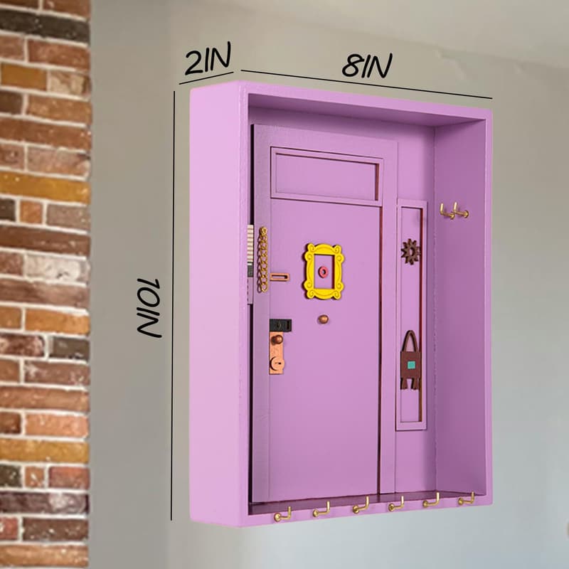 Handmade Purple Key Holder - Friends TV Show Gift for Women