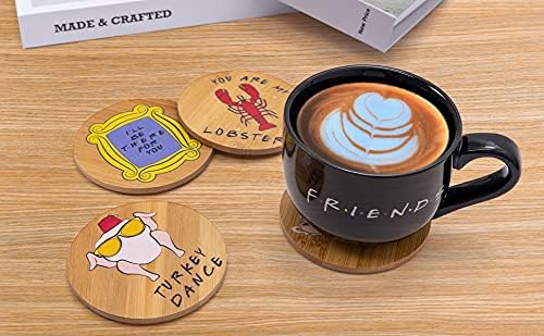 Friends TV Show Wooden Coaster Set - 6 Piece Kitchen Decor