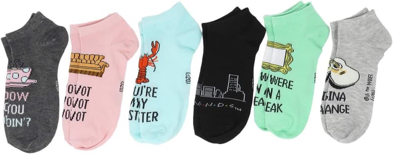 Friends TV Series Women's 6-Pack Ankle Socks