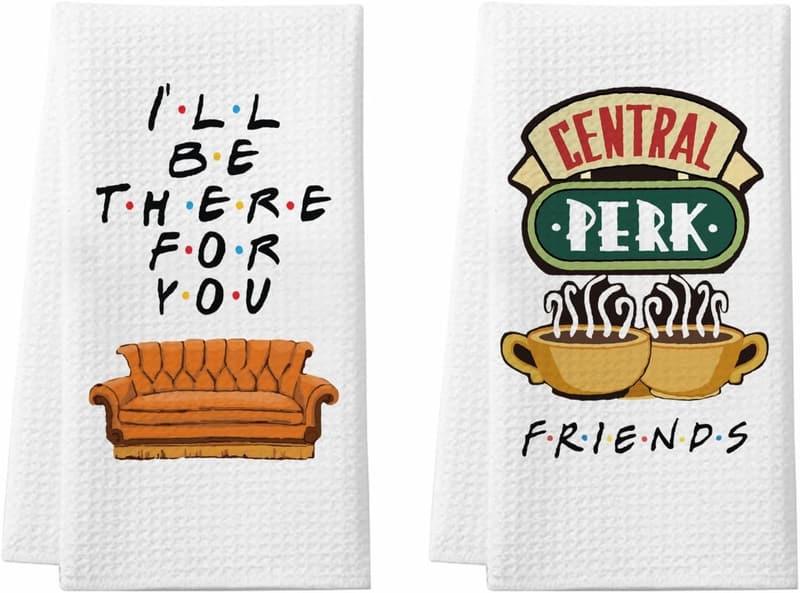 Cute Friends TV Show Kitchen Towels - Set of 2 Gifts for All