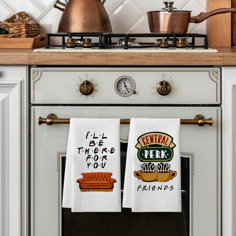 Cute Friends TV Show Kitchen Towels - Set of 2 Gifts for All