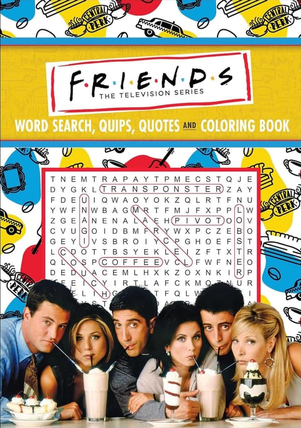 Friends Word Search & Coloring Book with Quips and Quotes