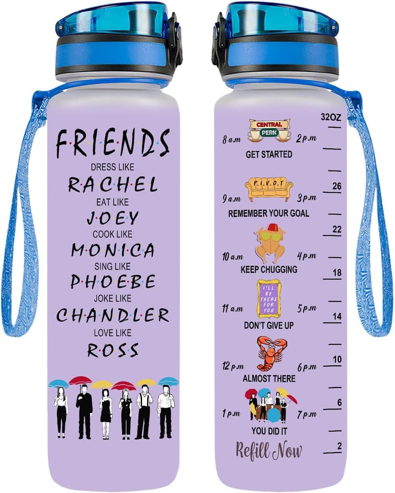 Best Friend Birthday Gift: Motivational 32 oz Water Bottle