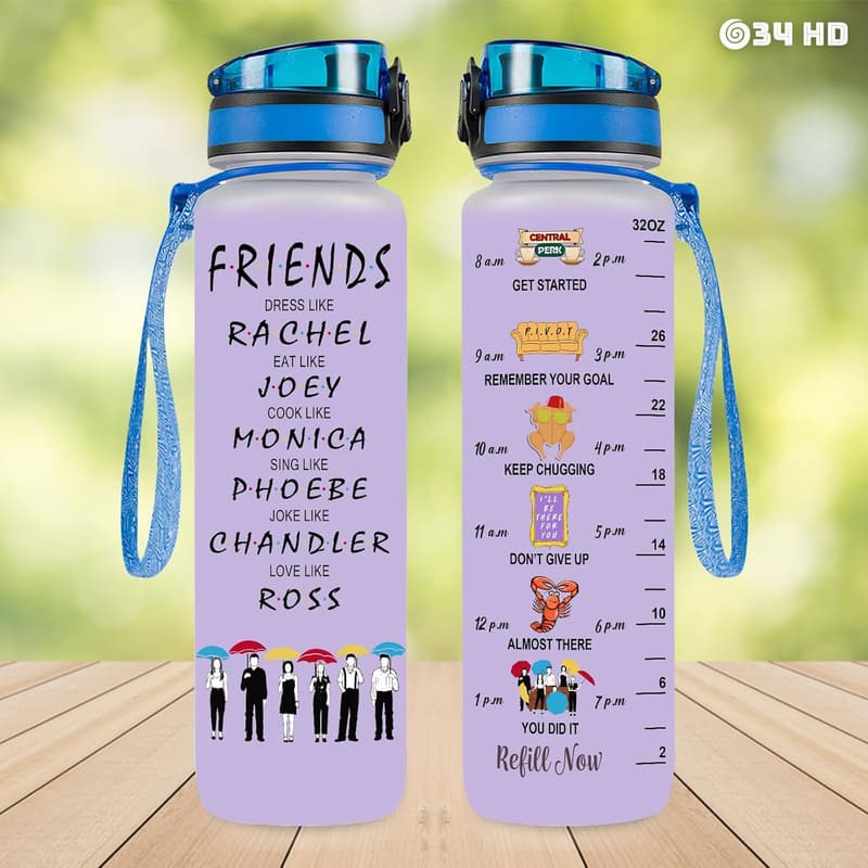 Best Friend Birthday Gift: Motivational 32 oz Water Bottle