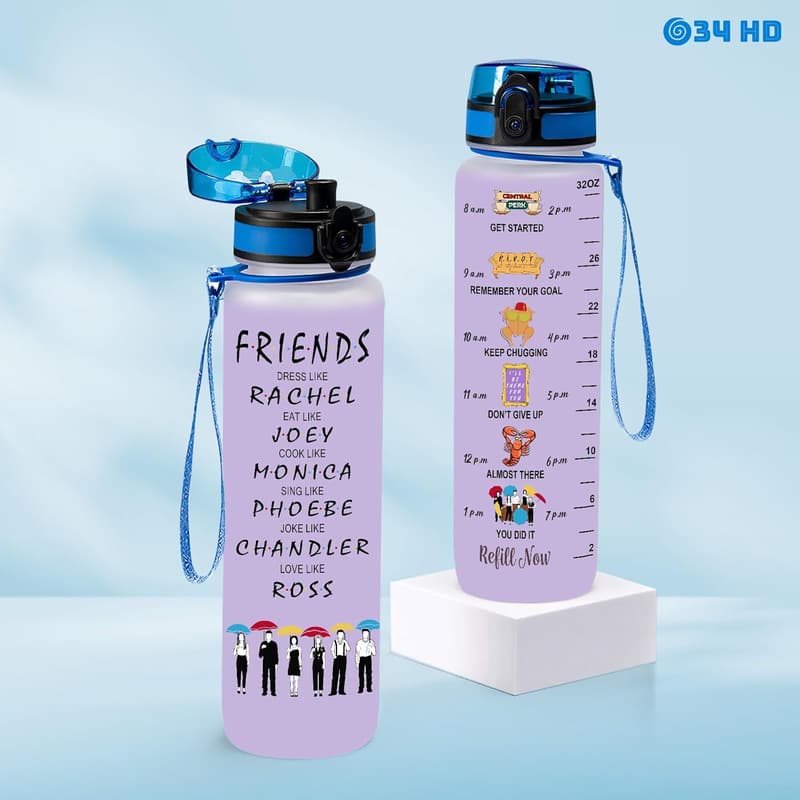 Best Friend Birthday Gift: Motivational 32 oz Water Bottle