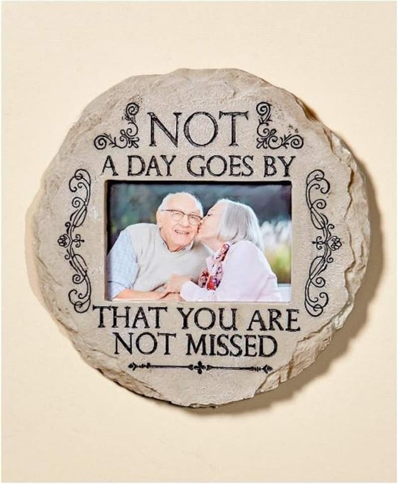 Memorial Photo Stone for Garden Decor