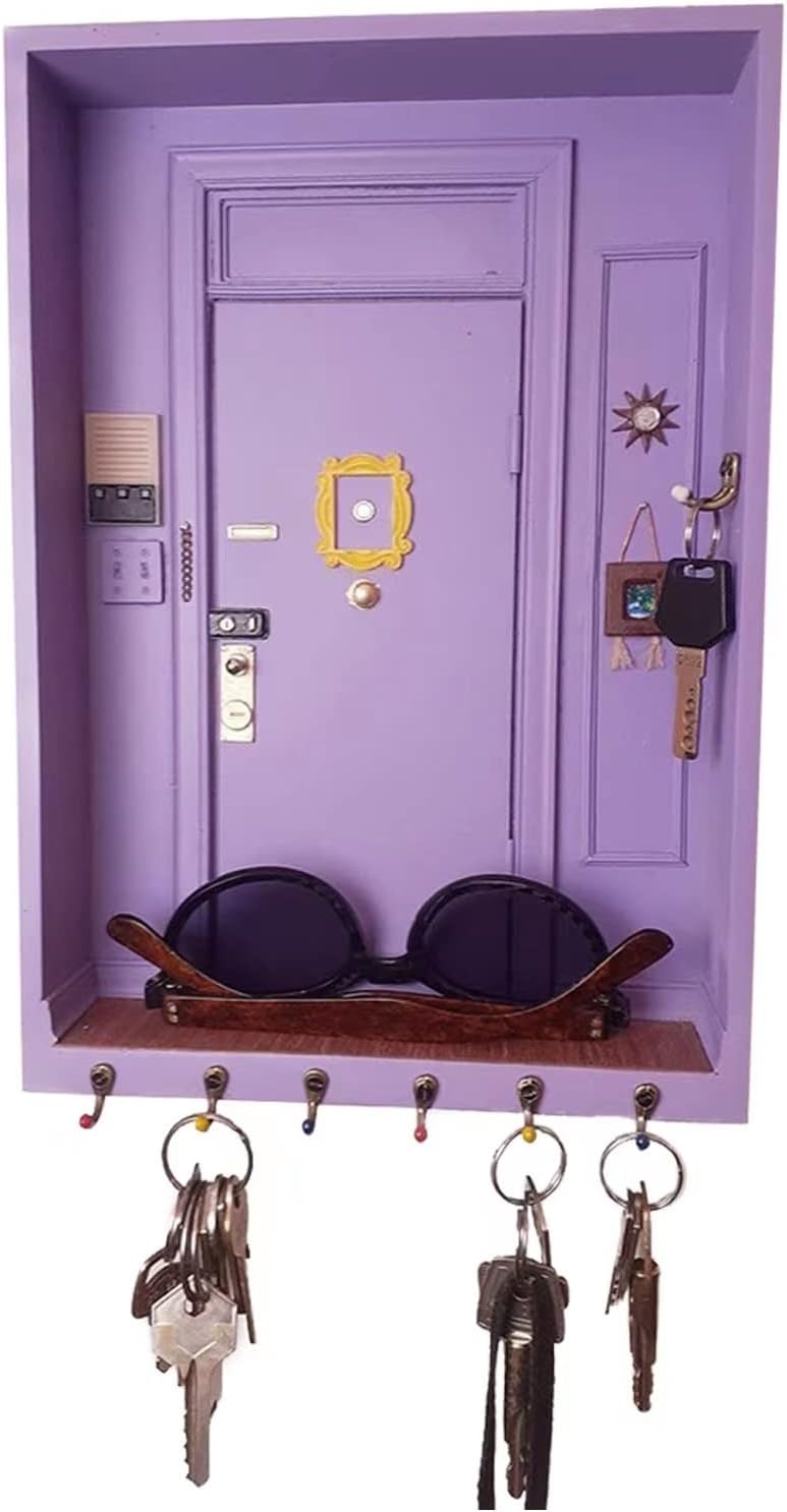 Friends TV Show Key Holder - Cute Wall Decor for Entryway & Office