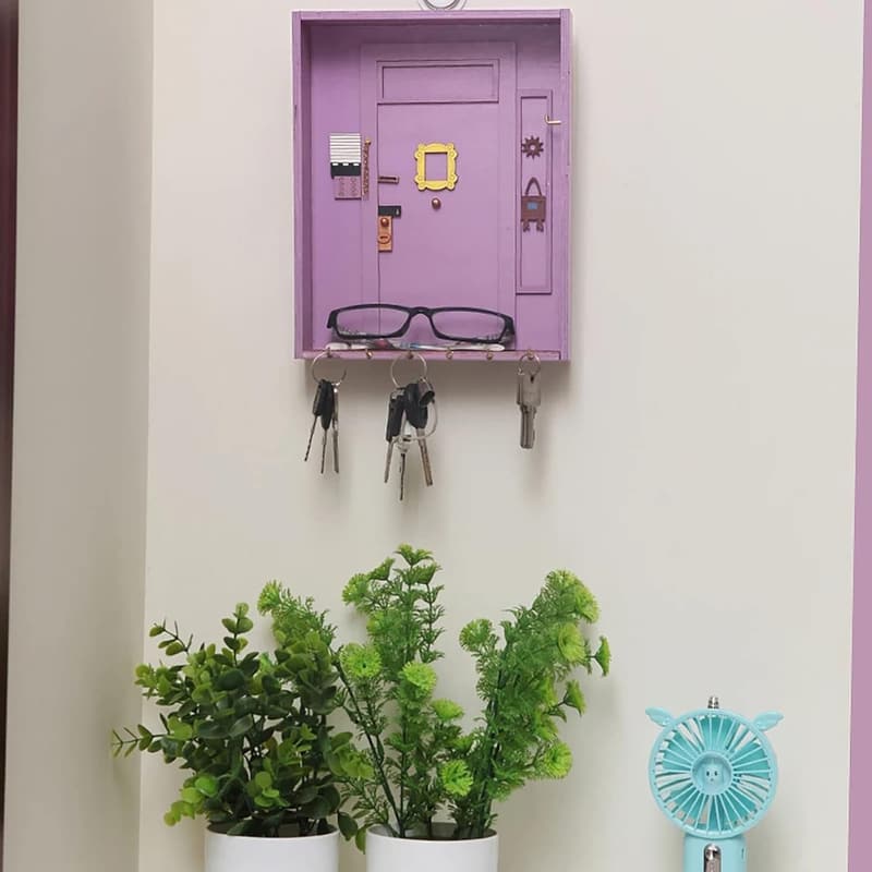 Friends TV Show Key Holder - Cute Wall Decor for Entryway & Office