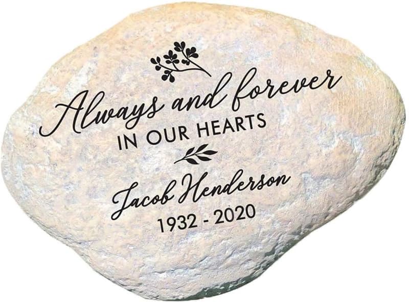 Memorial Garden Stone with Engraving - 