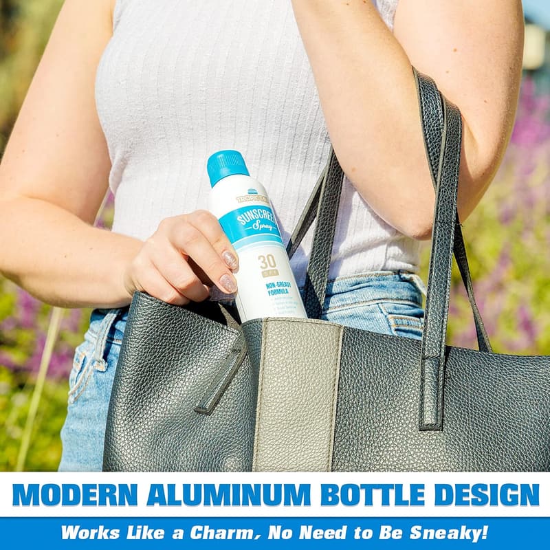 Sunscreen Flask Travel Bottle - 16 oz Hidden Alcohol Container