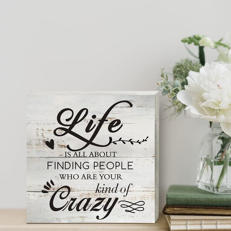 Rustic Wooden Box Sign - 
