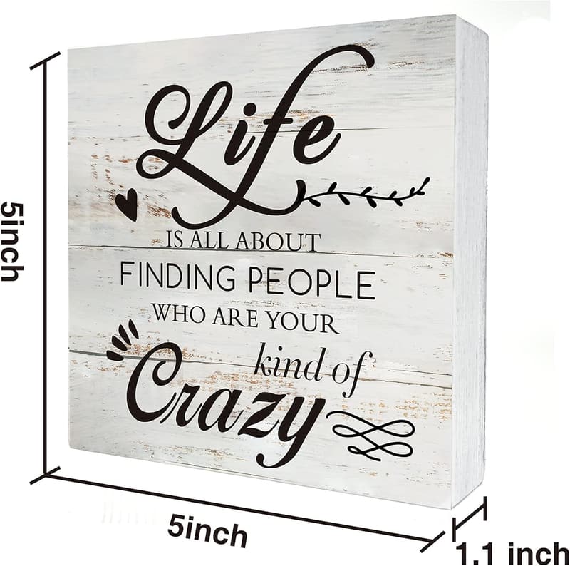 Rustic Wooden Box Sign - 