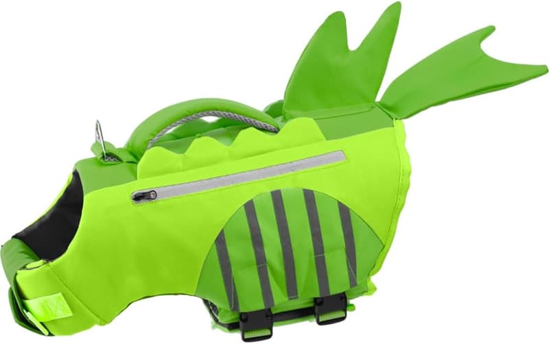 Medium Dog Life Vest for Boats - High Visibility with Reflective Stripes