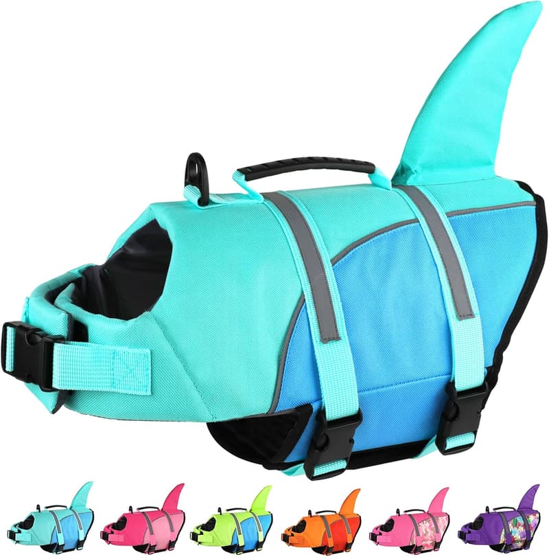 Dog Shark Jacket - Ripstop Life Vest for Swimming & Boating