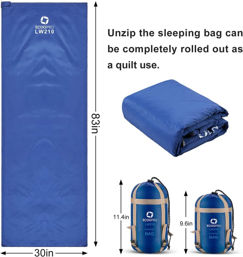 Portable Waterproof Sleeping Bag for Camping & Hiking - 83