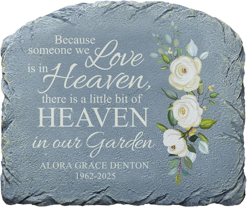 Personalized Memorial Garden Stone for Sympathy