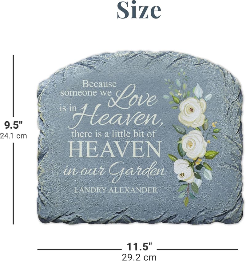 Personalized Memorial Garden Stone for Sympathy