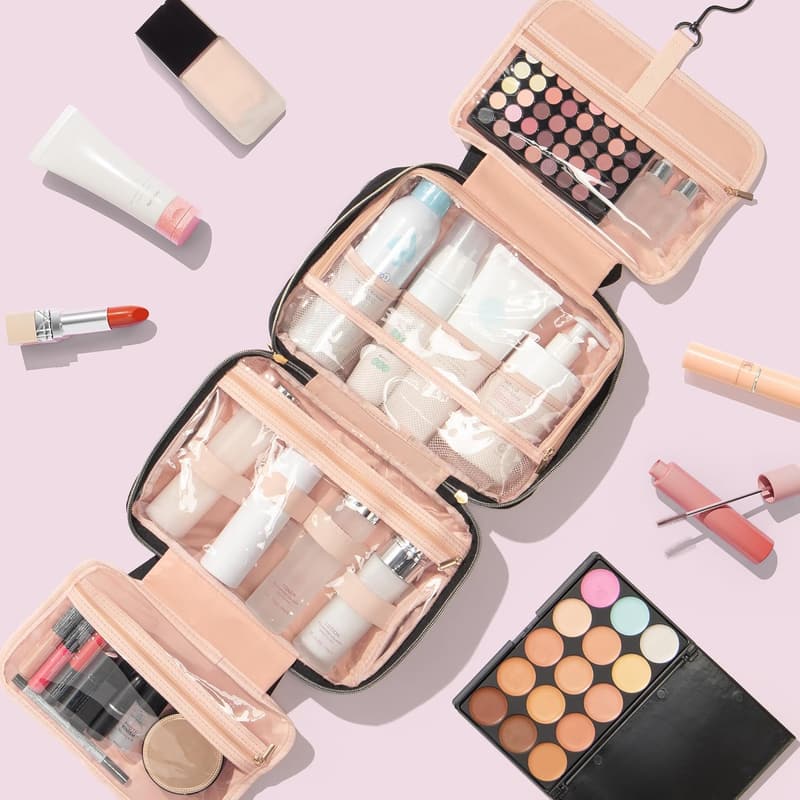 Personalized Initial Makeup Bag Organizer for Women