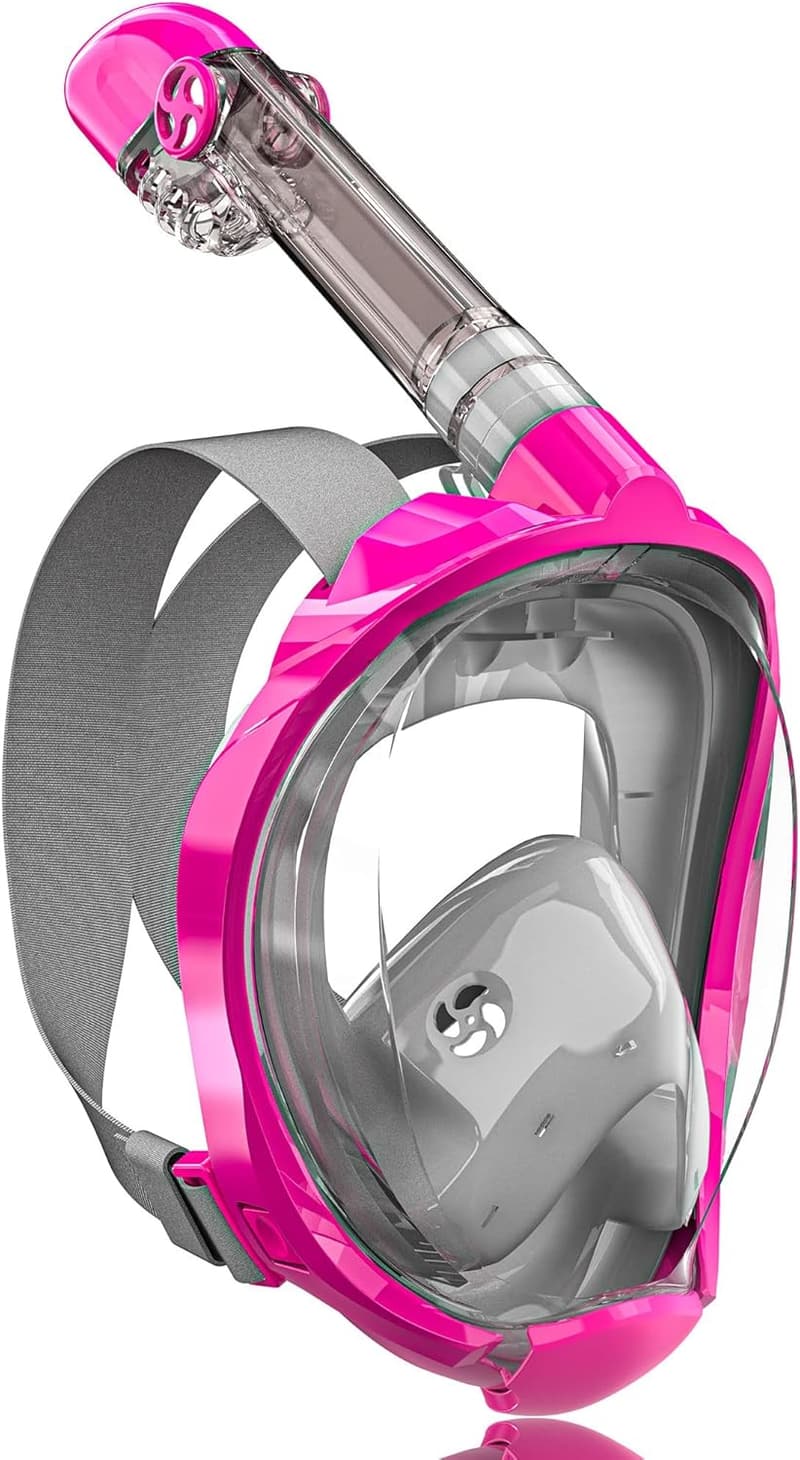 180° Panoramic Snorkel Mask for Adults with Camera Mount
