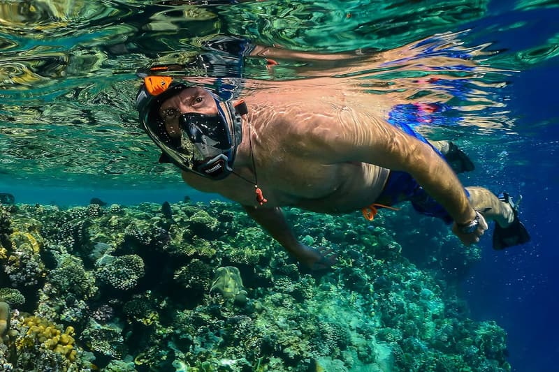 Full Face Snorkeling Mask with 180° Vision – 4 Sizes, 8 Colors