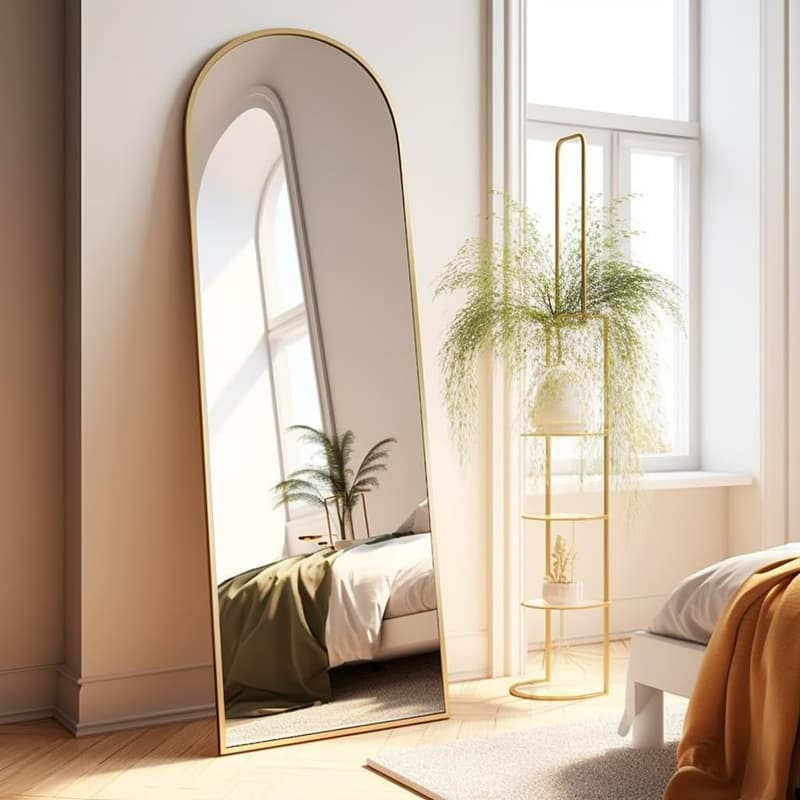 Gold Arched Full-Length Mirror - 18