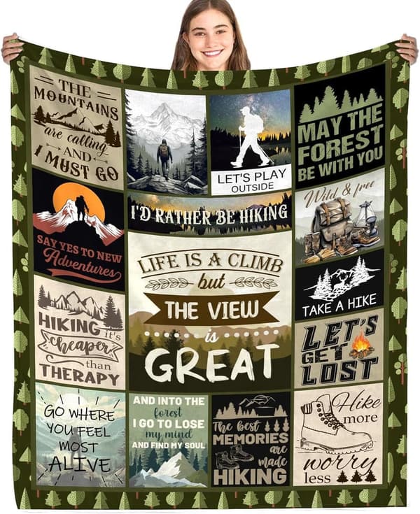Hiking Blanket for Outdoorsy Women and Men - 50