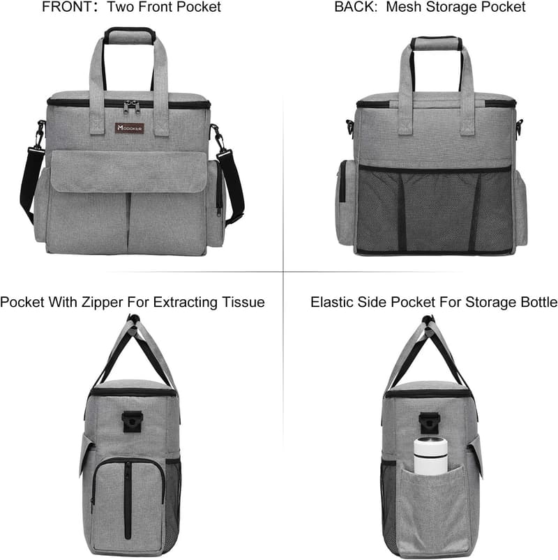 Airline-Approved Dog Travel Bag with Food Containers and Bowls