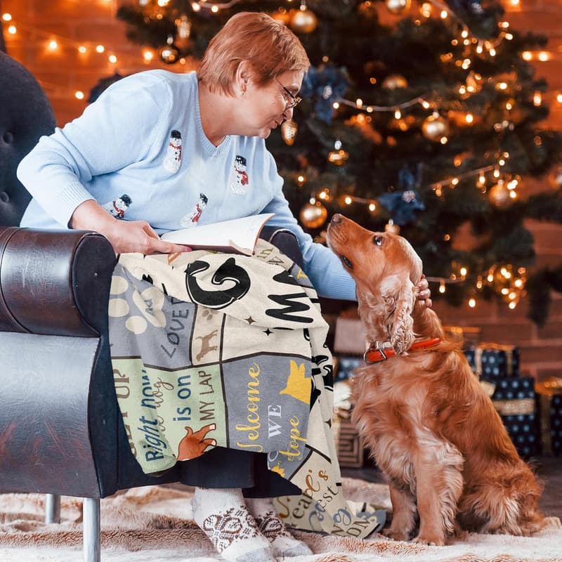 Dog Grandma Gifts Blanket 50