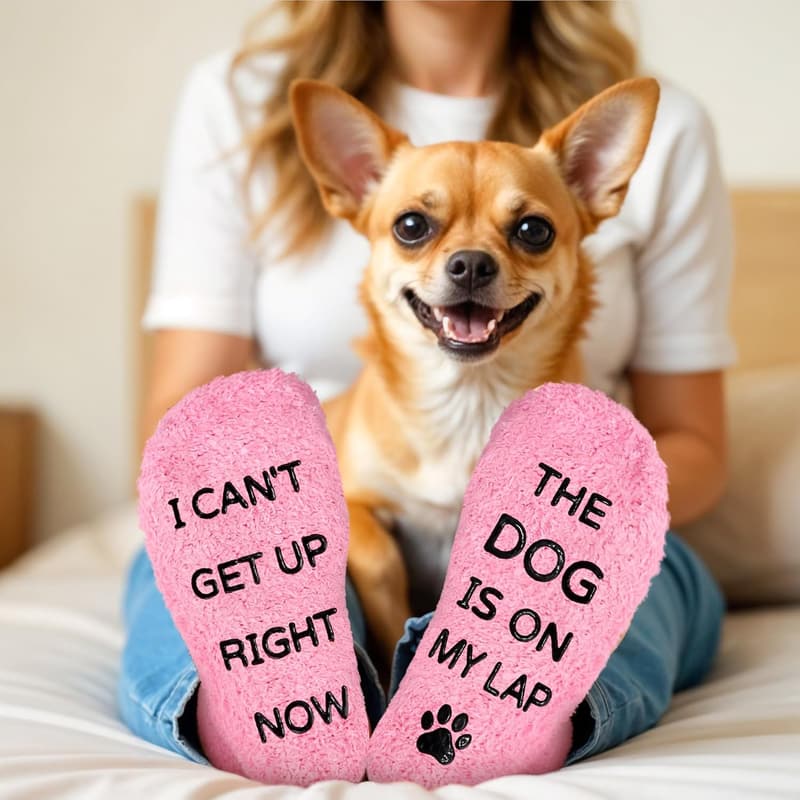 Dog Mom Gift Basket - Fun Themed Cup, Makeup Bag, Candle, and More