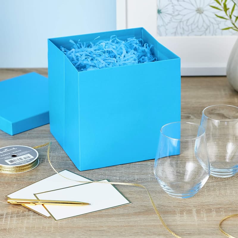 Turquoise Blue Gift Box with Lid for All Occasions