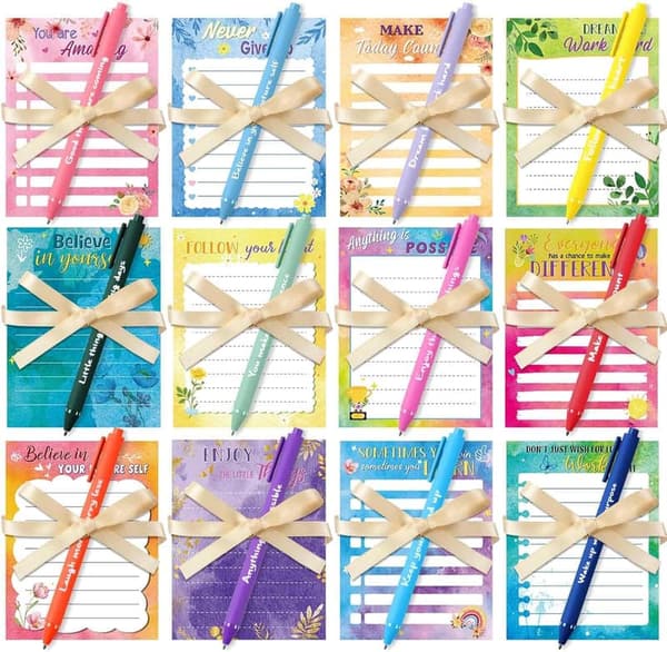 Employee Appreciation Gifts: 12 Motivational Sticky Note Sets
