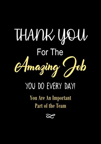 Employee Appreciation Journal - Thank You for Your Hard Work
