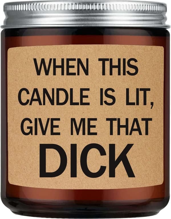 Lavender Scented Candle - Humorous Gift for Couples