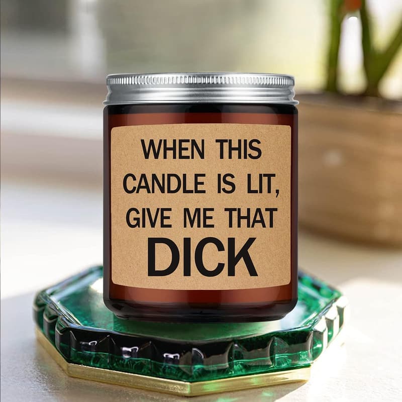 Lavender Scented Candle - Humorous Gift for Couples