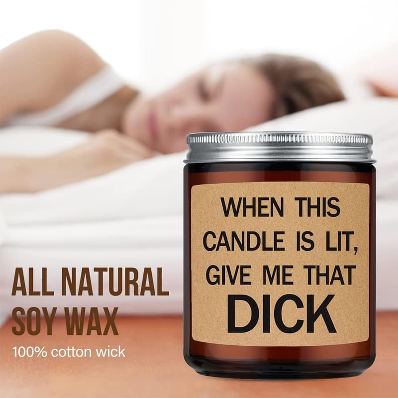 Lavender Scented Candle - Humorous Gift for Couples