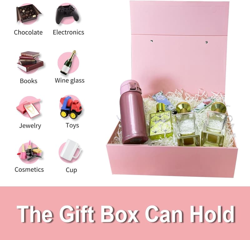 Graduation Gift Box - Large Decorative Packaging (Pink)